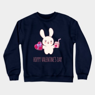 Valentine's Day Bunny Crewneck Sweatshirt